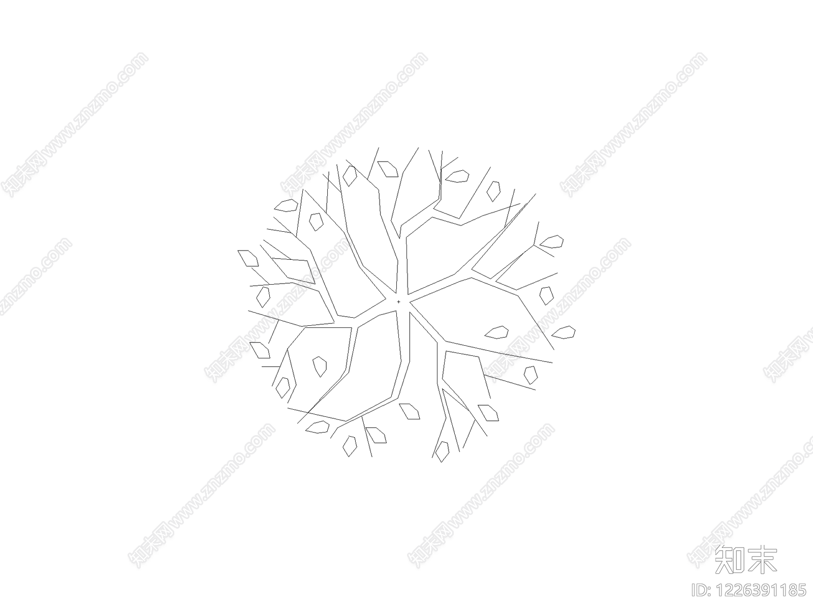 乔木种植CAD图纸