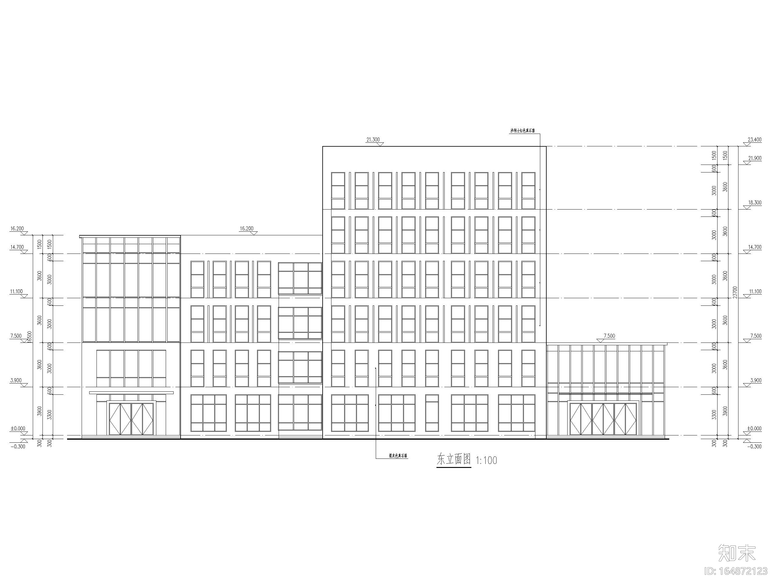 电梯产业园综合服务中心研发楼建筑施工图施工图下载【ID:164872123】