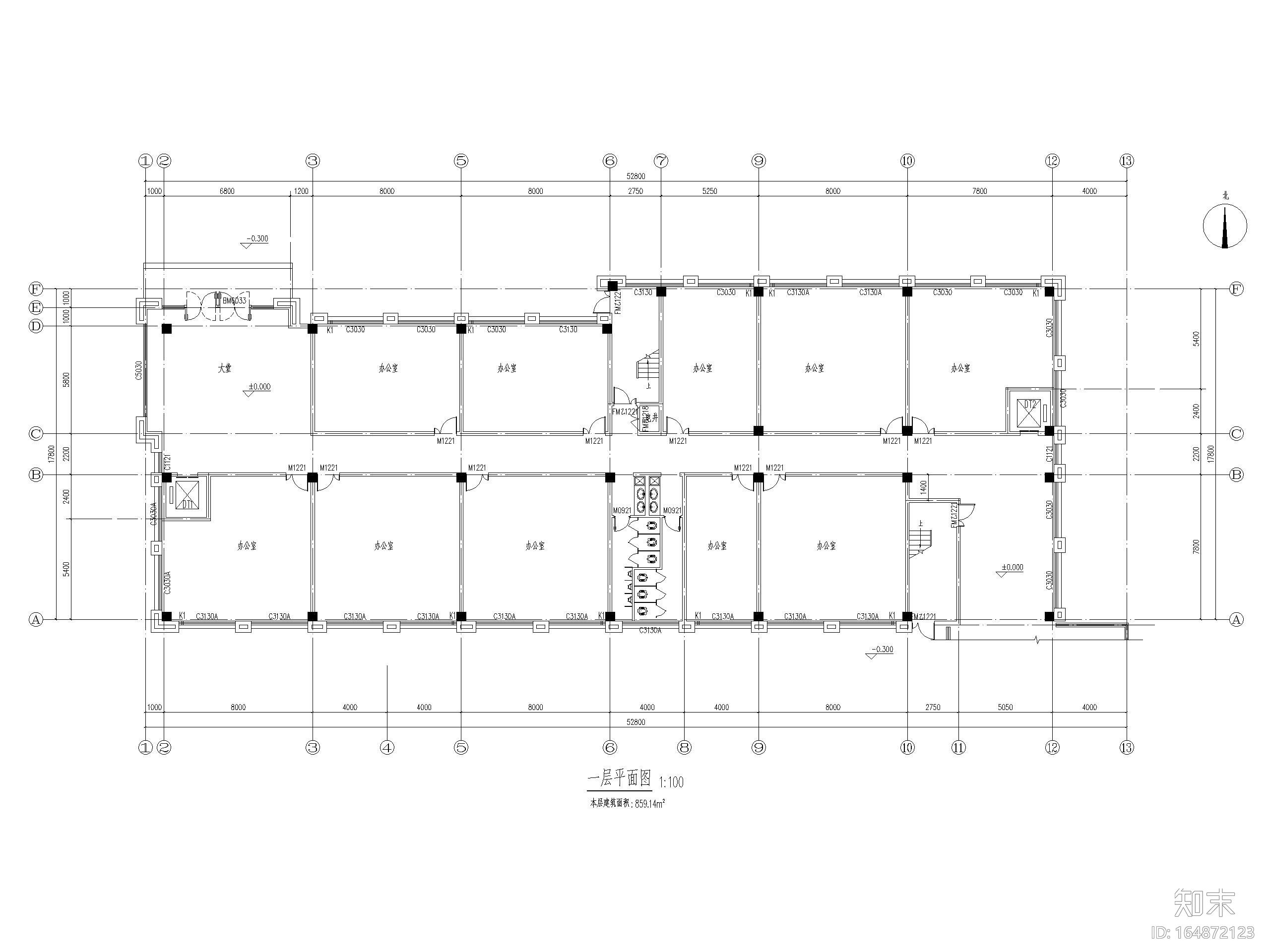 电梯产业园综合服务中心研发楼建筑施工图施工图下载【ID:164872123】