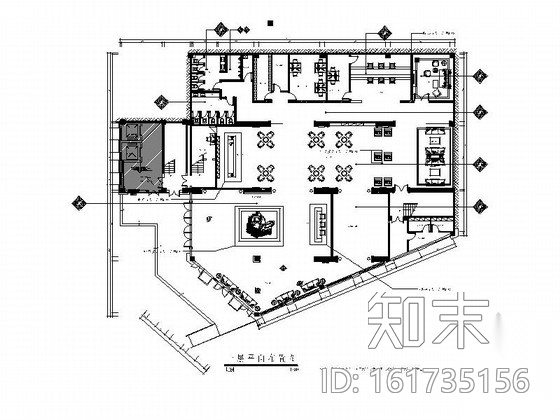 [重庆]住宅区精致现代售楼处室内装饰施工图cad施工图下载【ID:161735156】