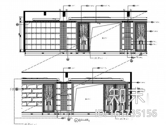 [重庆]住宅区精致现代售楼处室内装饰施工图cad施工图下载【ID:161735156】
