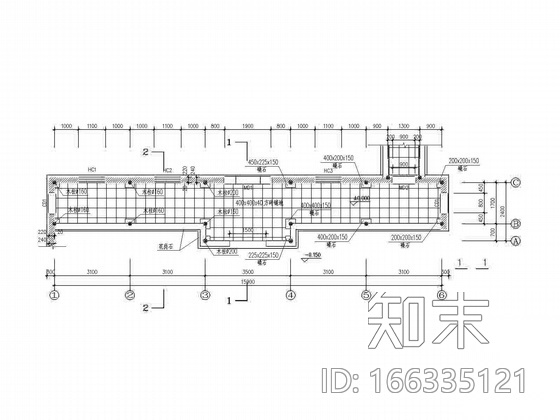 [木结构仿古建筑]五间廊建筑施工图cad施工图下载【ID:166335121】