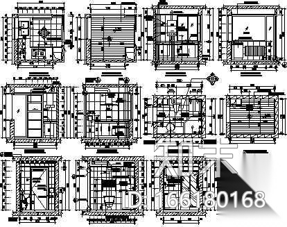 一些厨房和卫生间的装修施工图施工图下载【ID:166180168】