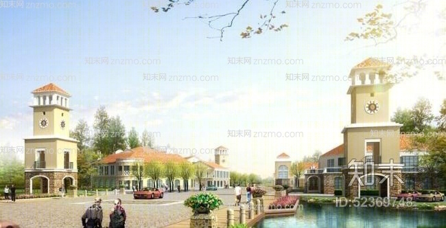 商业高层73D模型下载【ID:52369748】