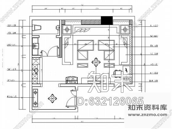 施工图北京奢华量贩式KTV包厢室内设计施工图cad施工图下载【ID:632126065】