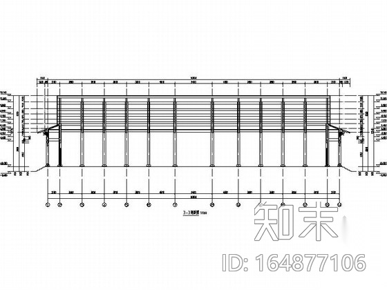 一层歇山式仿古建筑游客中心建筑施工图施工图下载【ID:164877106】