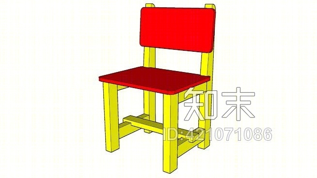儿童椅SU模型下载【ID:421071086】