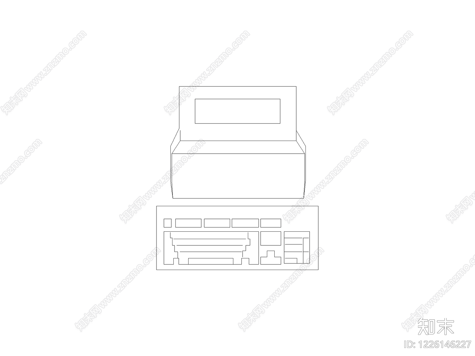 柜子cad施工图下载【ID:1226146227】