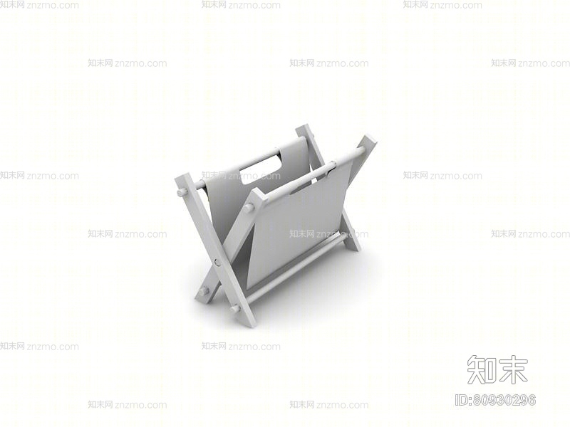 白模木艺置物架3D模型下载【ID:80930296】