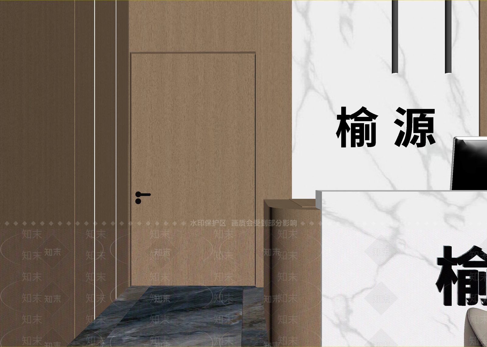 现代酒店大堂3D模型下载【ID:1215120736】