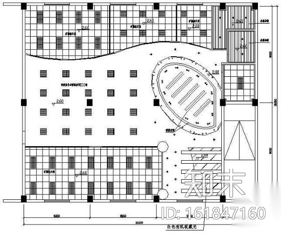 某办公室装修图cad施工图下载【ID:161847160】