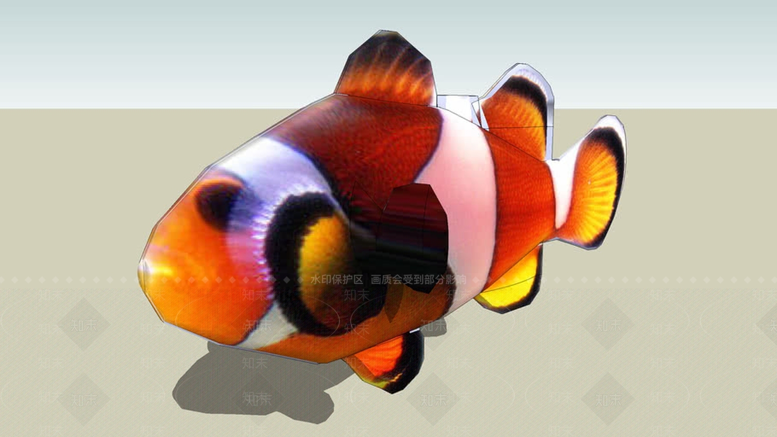 小丑鱼SU模型下载【ID:1162000757】