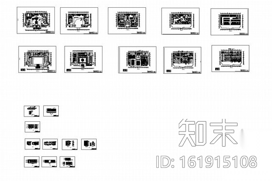 [北京]市中心繁华地带国际酒店室内施工图cad施工图下载【ID:161915108】