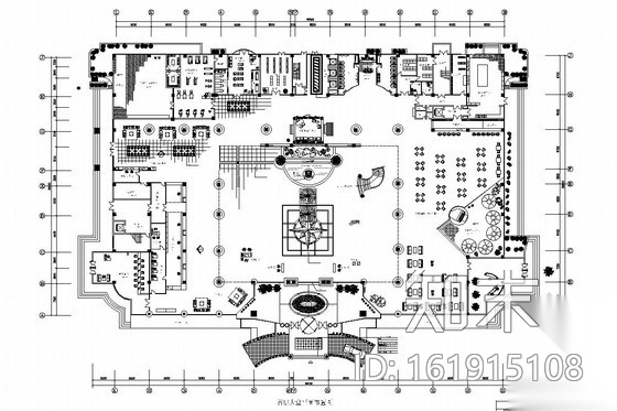 [北京]市中心繁华地带国际酒店室内施工图cad施工图下载【ID:161915108】