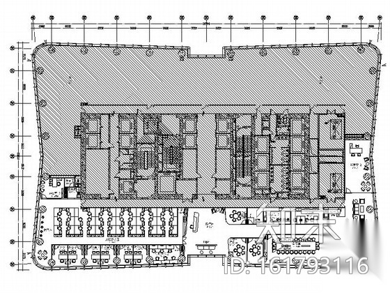 [北京]投资公司现代办公室室内装修施工图cad施工图下载【ID:161793116】