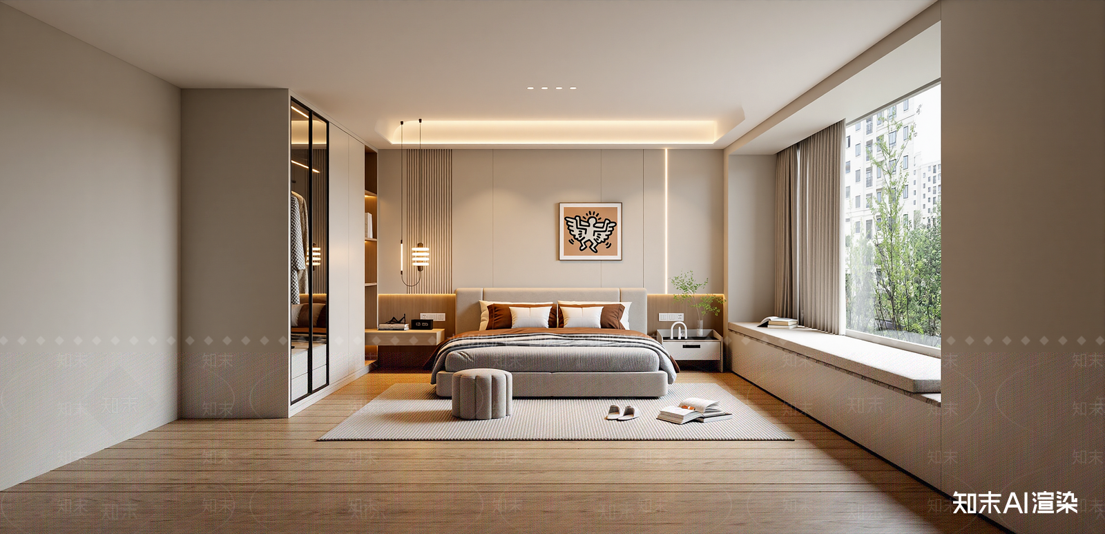 现代家居卧室SU模型下载【ID:1215987819】