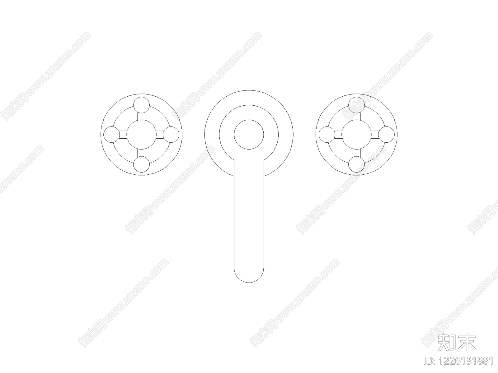 卫浴设施cad施工图下载【ID:1226131881】