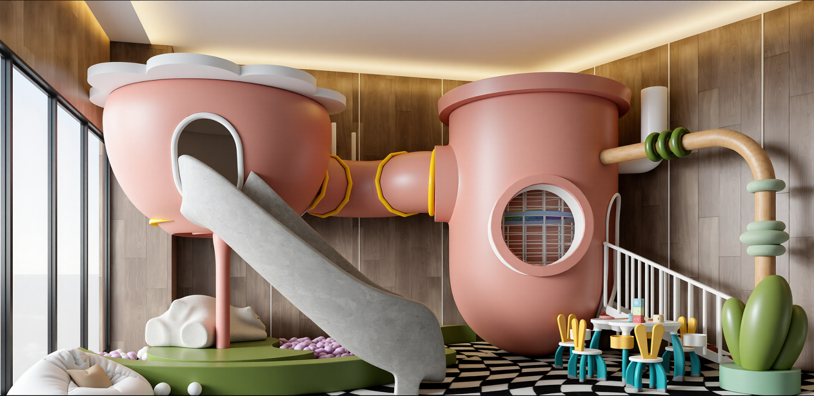 现代儿童玩具房SU模型下载【ID:1215208007】