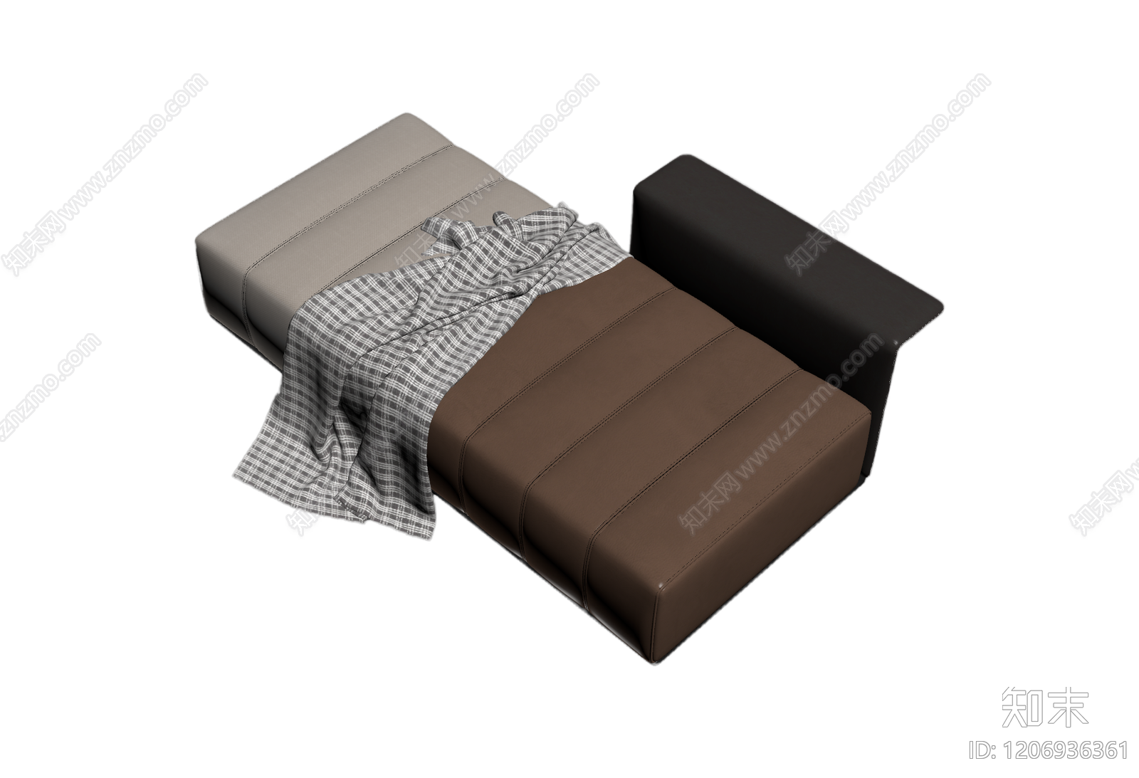双色模块沙发3D模型下载【ID:1206936361】