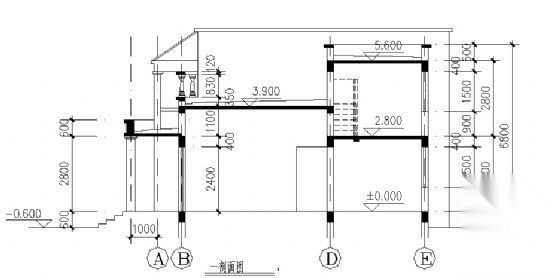 某二层小别墅建筑方案图2cad施工图下载【ID:149920199】