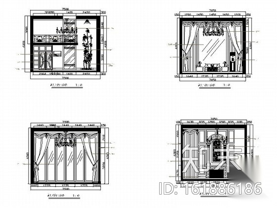 [苏州]精品三层别墅室内设计全套施工图cad施工图下载【ID:161886186】