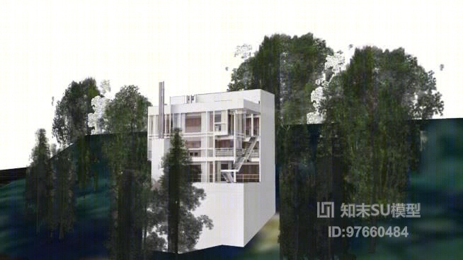 酒店正门SU模型下载【ID:97660484】