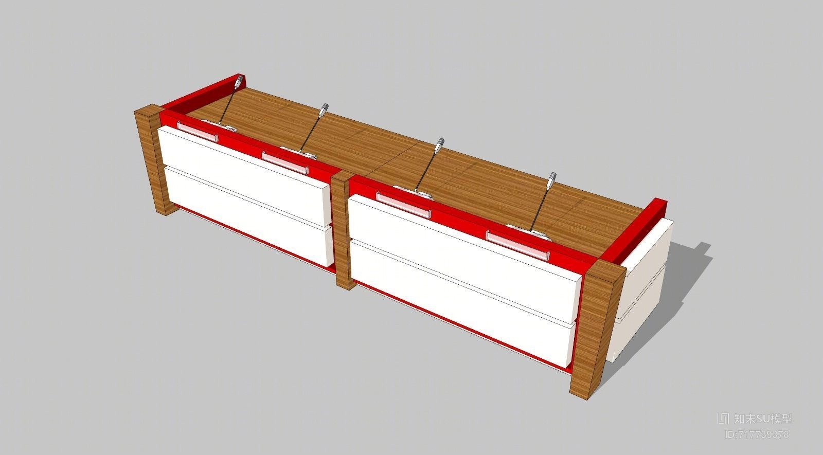 前台桌SU模型下载【ID:717739378】
