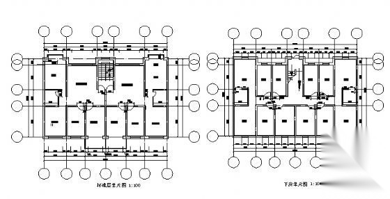 某五层经济住宅楼建筑方案图cad施工图下载【ID:149572122】