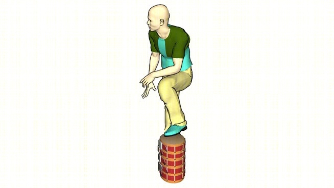 男士模特SU模型下载【ID:830175086】