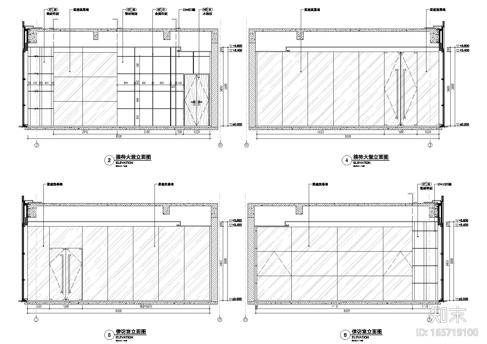 贵州煤炭资源开发工程中心写字楼项目施工图cad施工图下载【ID:165719100】