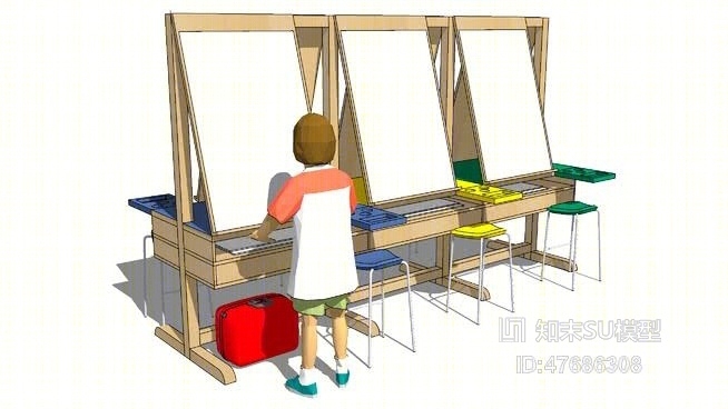 画具SU模型下载【ID:47686308】