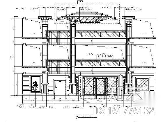 [南昌]某大型桑拿浴会所装修图(含效果)施工图下载【ID:161776132】