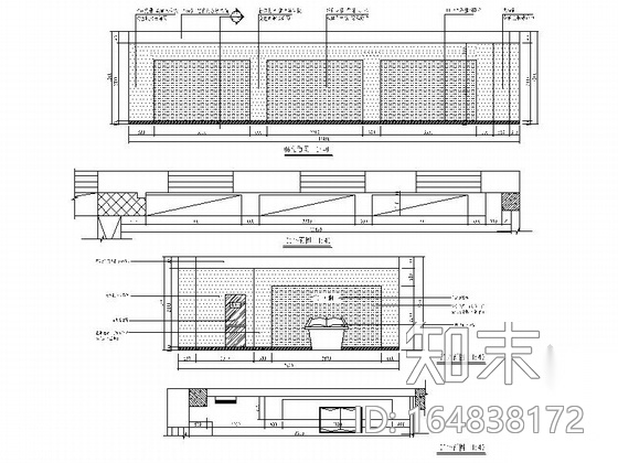 [陕西]信息发布部门现代展示厅室内装修施工图（含效果）cad施工图下载【ID:164838172】