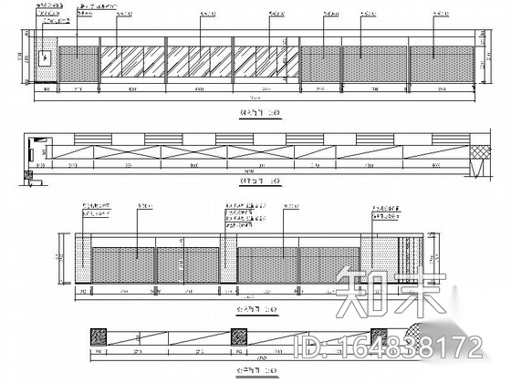 [陕西]信息发布部门现代展示厅室内装修施工图（含效果）cad施工图下载【ID:164838172】