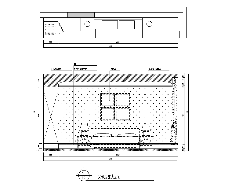[江苏]美式新古典500平米跃层公寓设计施工图cad施工图下载【ID:160104190】