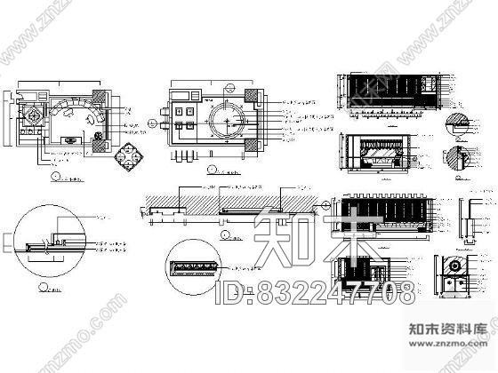 图块/节点KTV中包装饰详图施工图下载【ID:832247708】