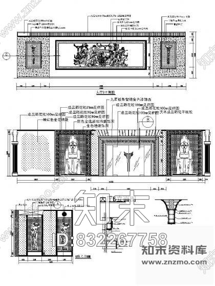 图块/节点KTV入口大厅详图cad施工图下载【ID:832267758】