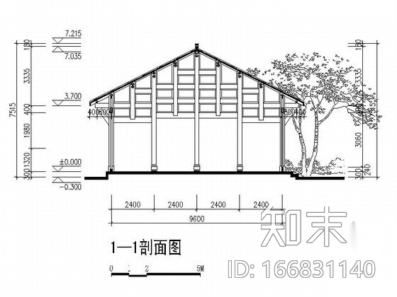 某古建民居建筑测绘图施工图下载【ID:166831140】