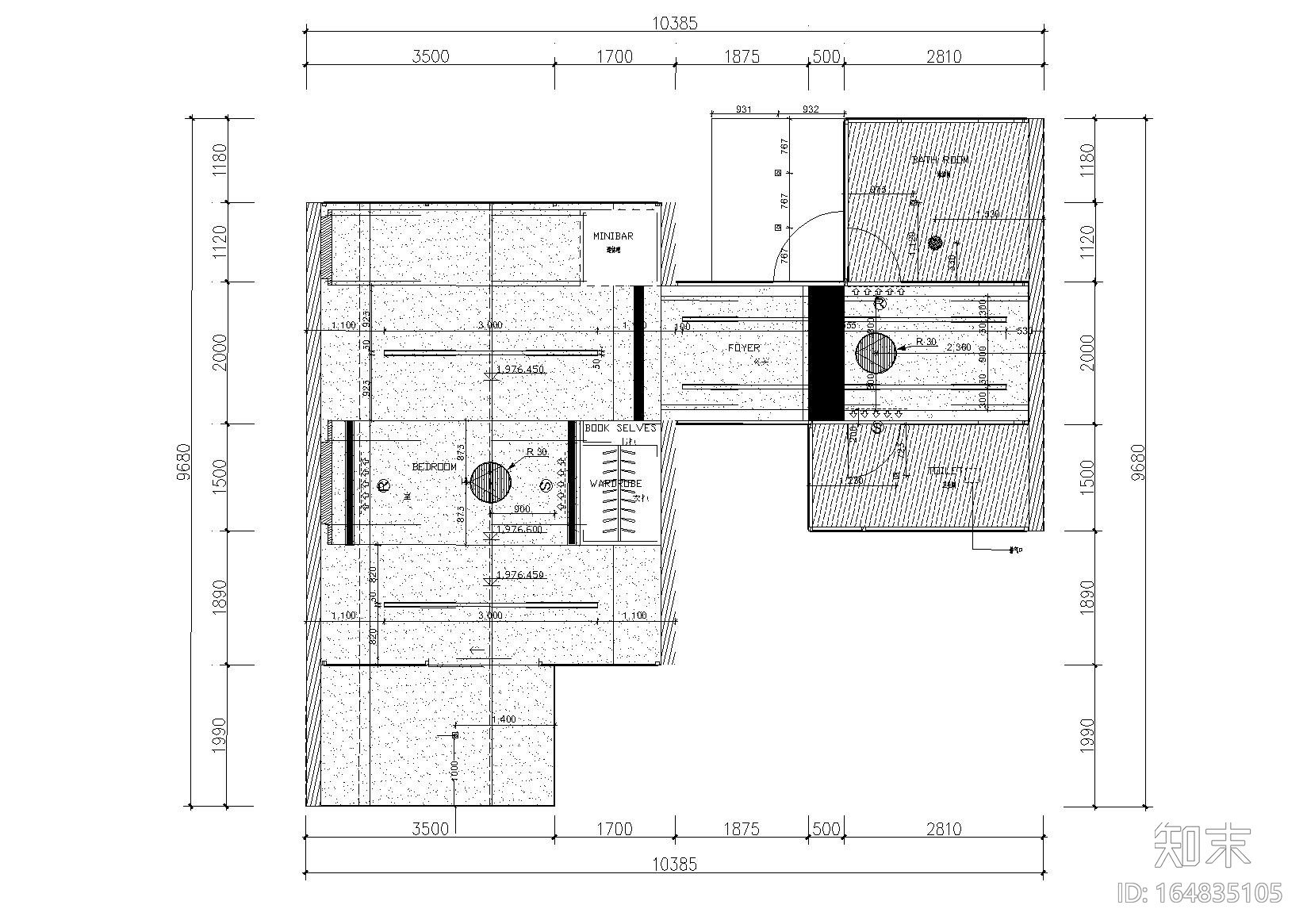 [云南]板栗林F2户型树屋体验住宅施工图cad施工图下载【ID:164835105】