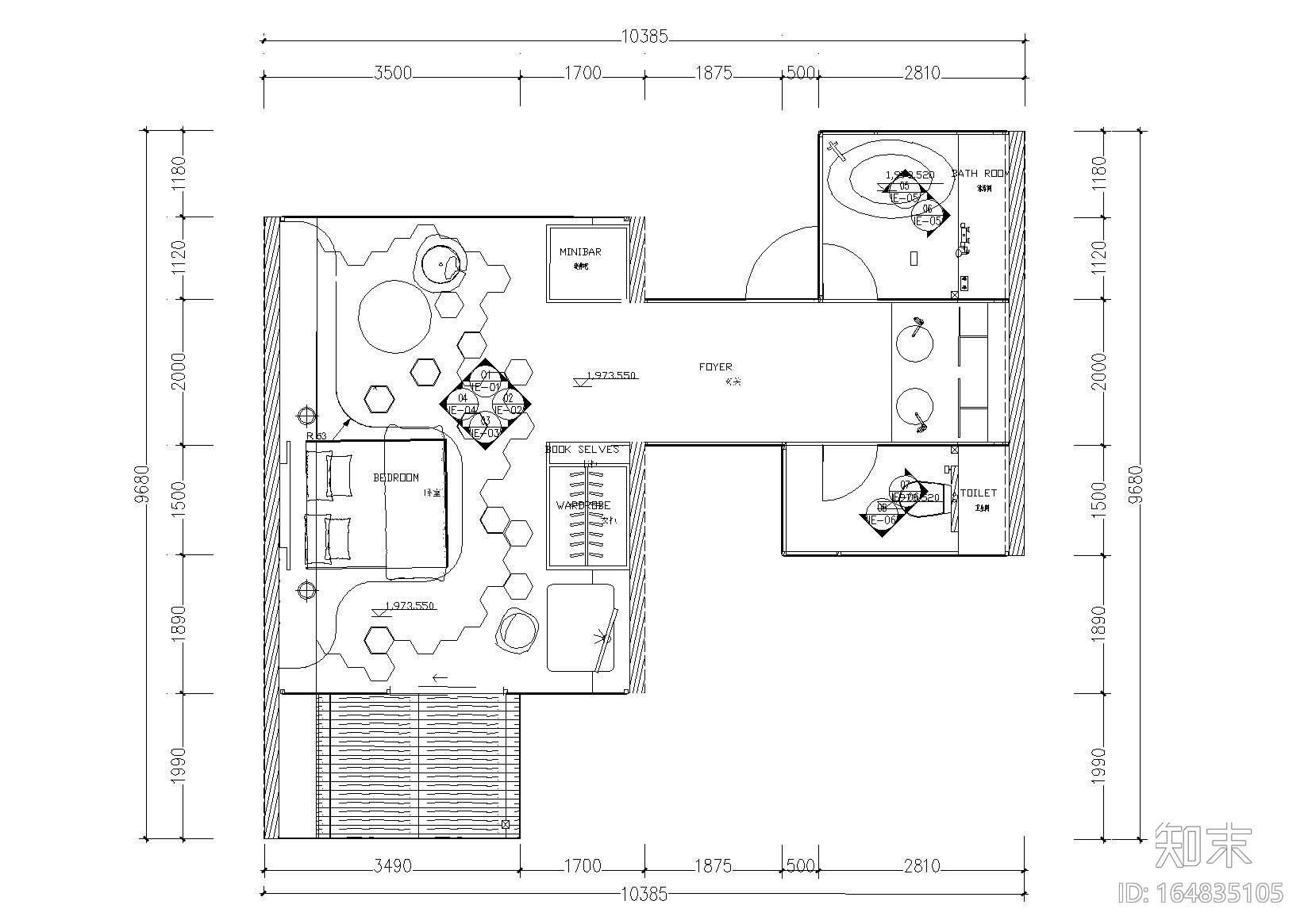 [云南]板栗林F2户型树屋体验住宅施工图cad施工图下载【ID:164835105】