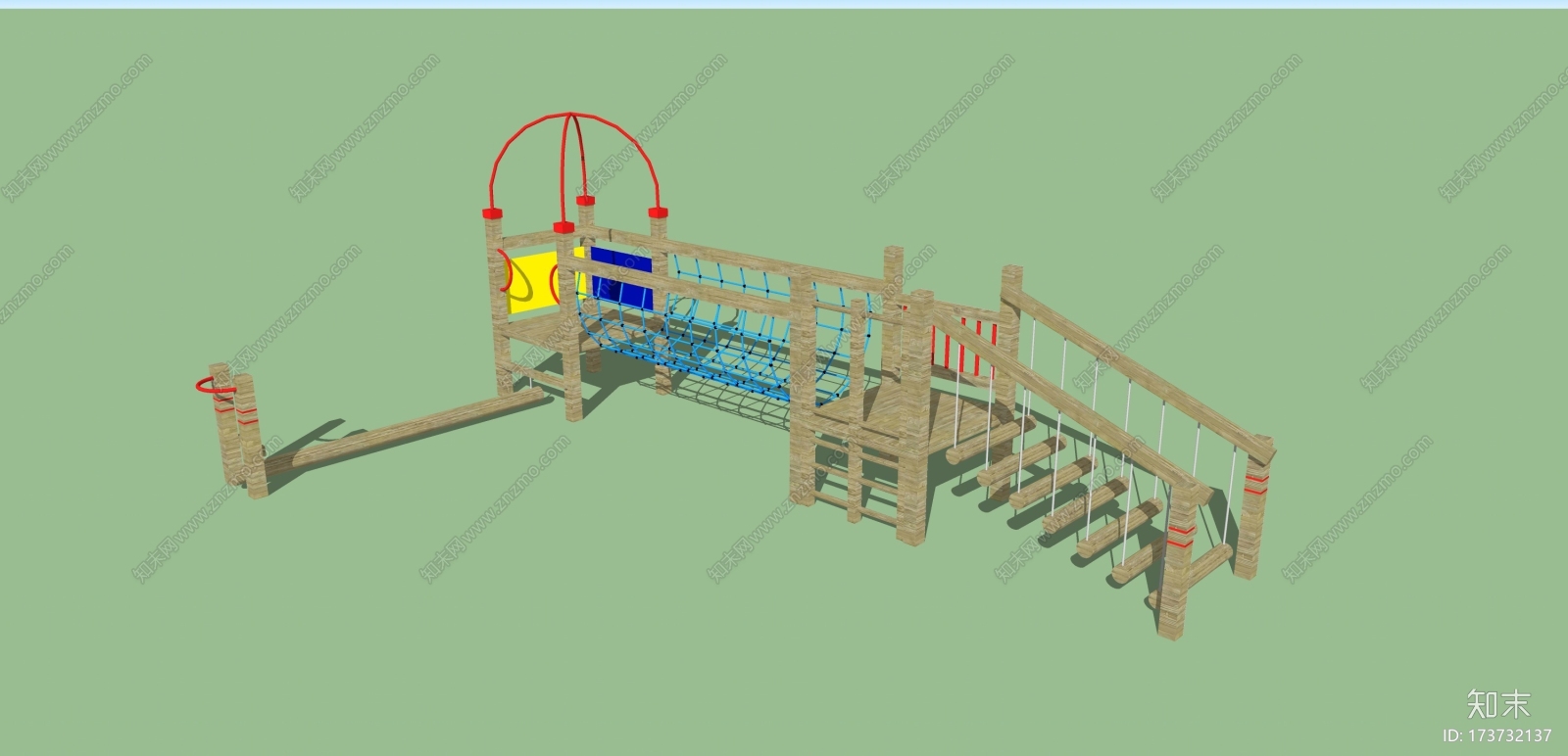 儿童游乐设施SU模型下载【ID:173732137】