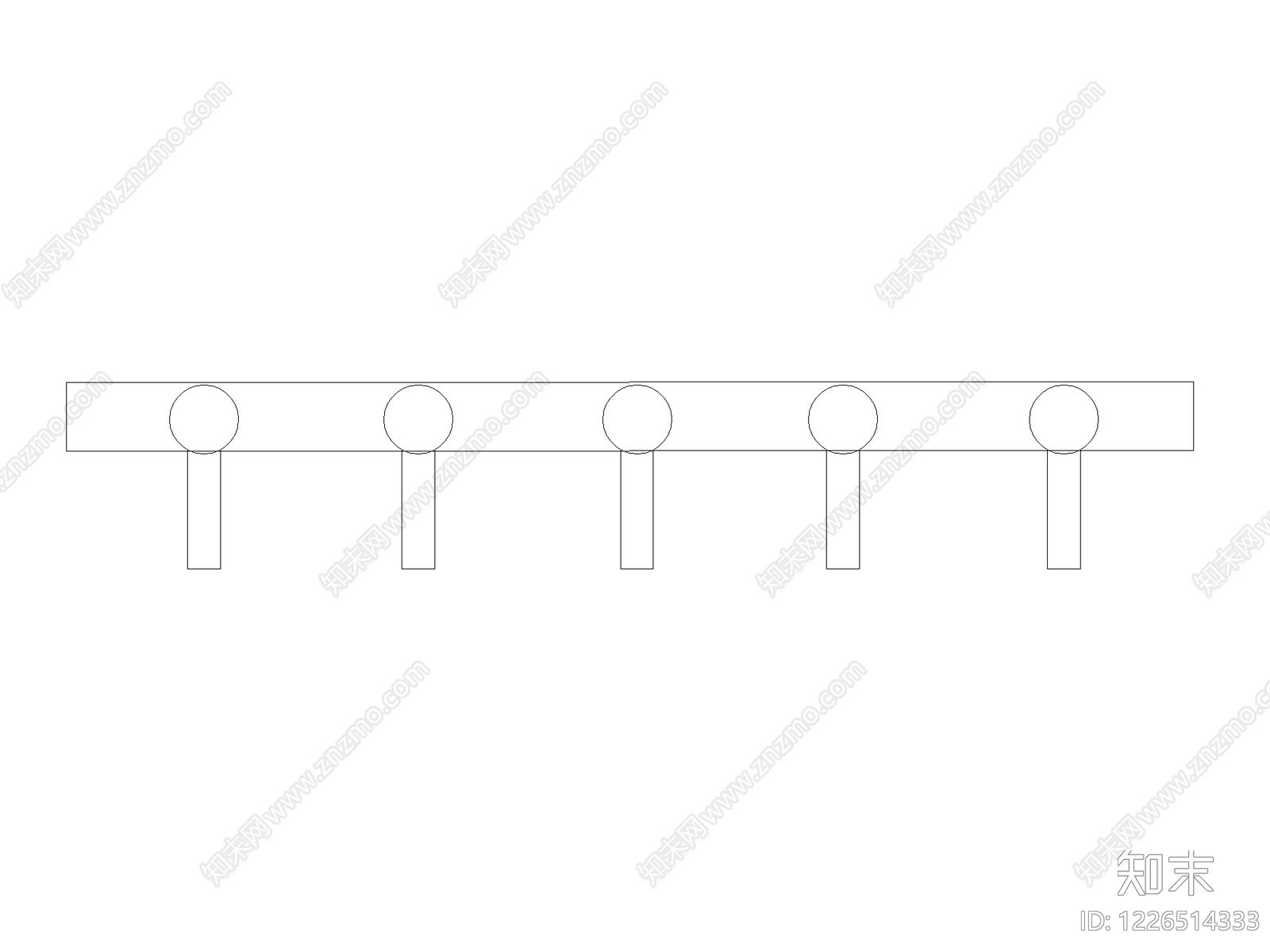 现代装饰线条CAD图纸