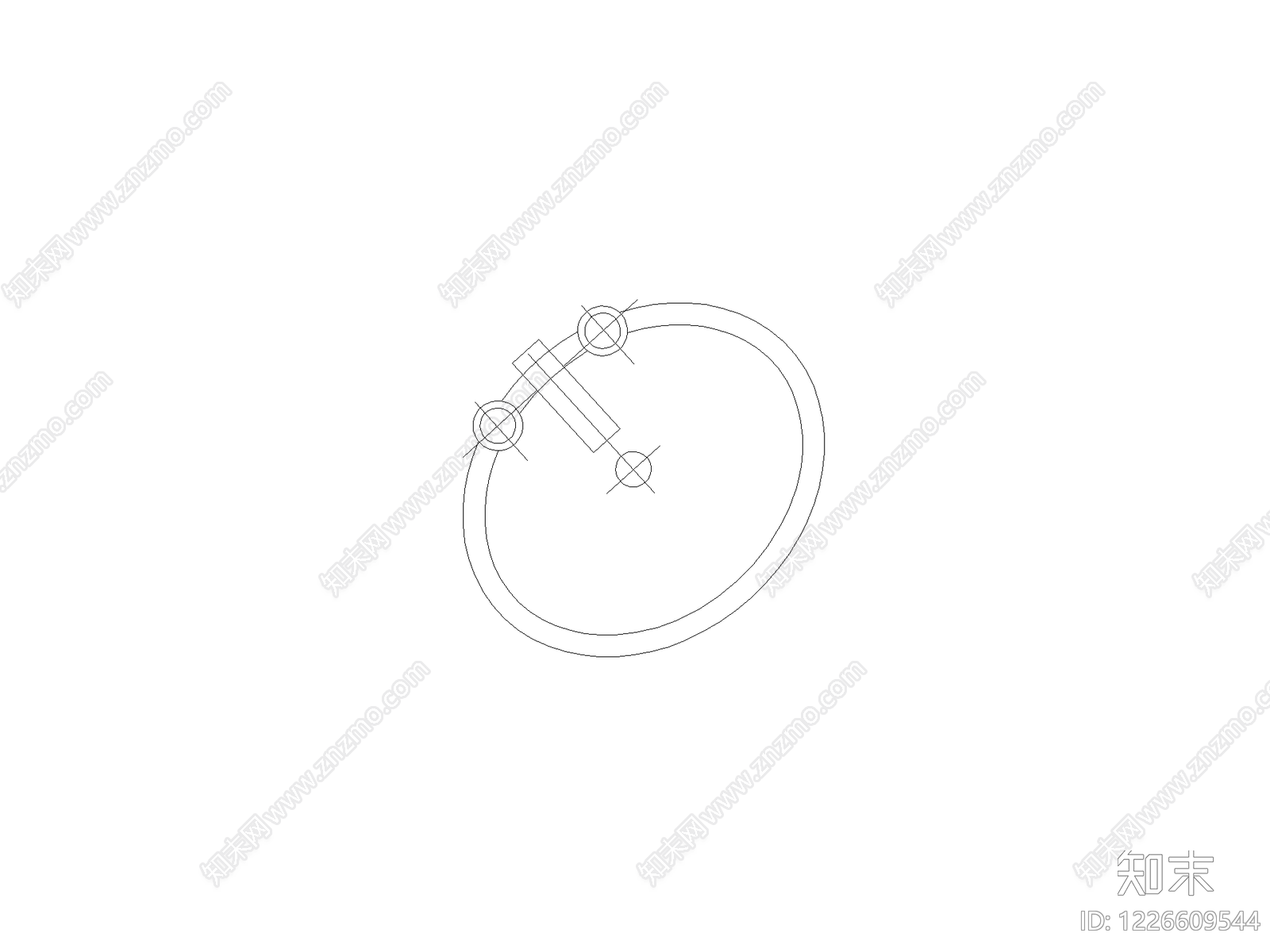 卫浴设施cad施工图下载【ID:1226609544】