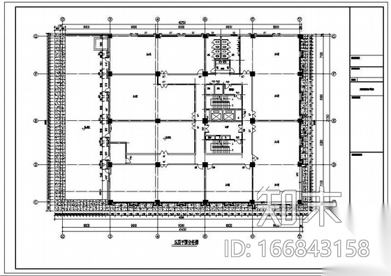 安徽某中心石材幕墙工程图纸cad施工图下载【ID:166843158】