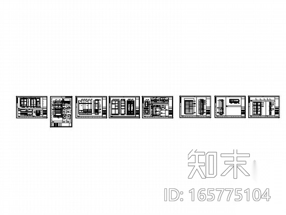 实木衣柜门cad施工图下载【ID:165775104】