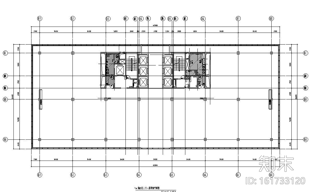 [浙江]现代办公空间装修施工图设计cad施工图下载【ID:161733120】