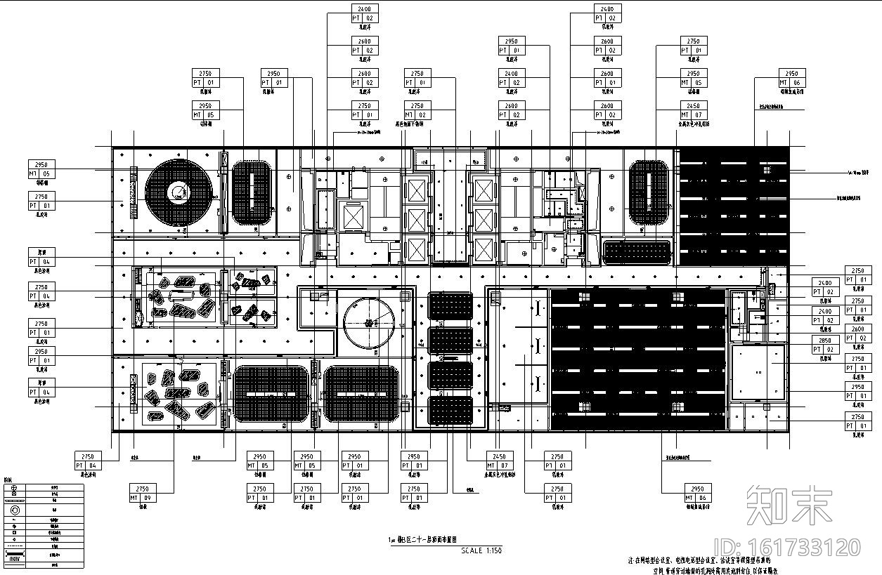 [浙江]现代办公空间装修施工图设计cad施工图下载【ID:161733120】