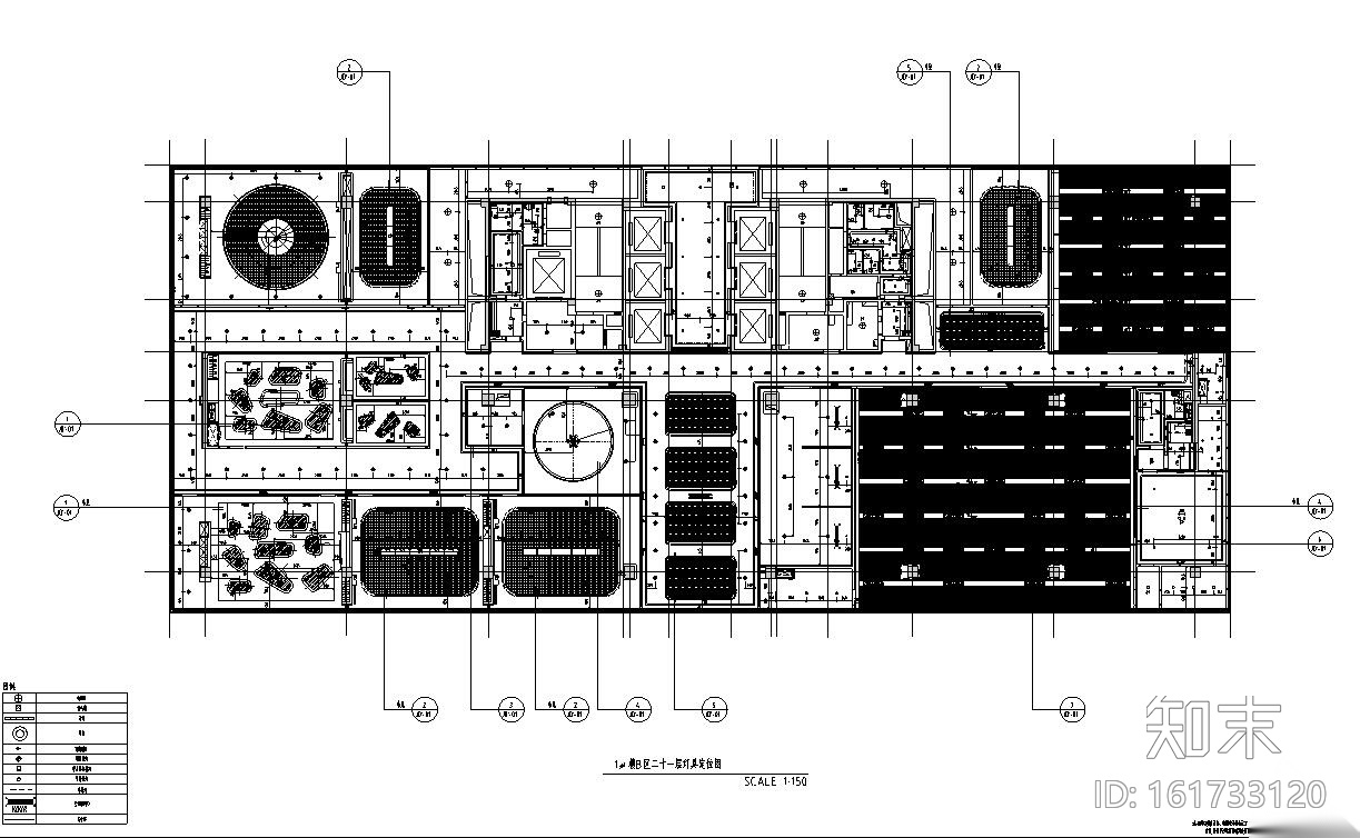 [浙江]现代办公空间装修施工图设计cad施工图下载【ID:161733120】