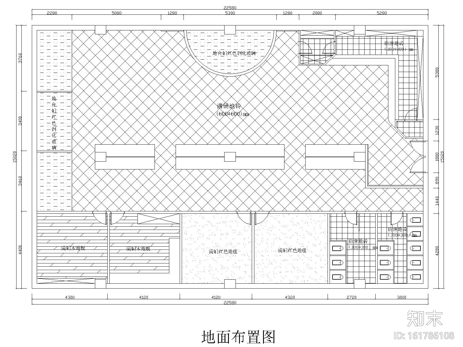 某现代风格酒吧设计CAD施工图施工图下载【ID:161786108】