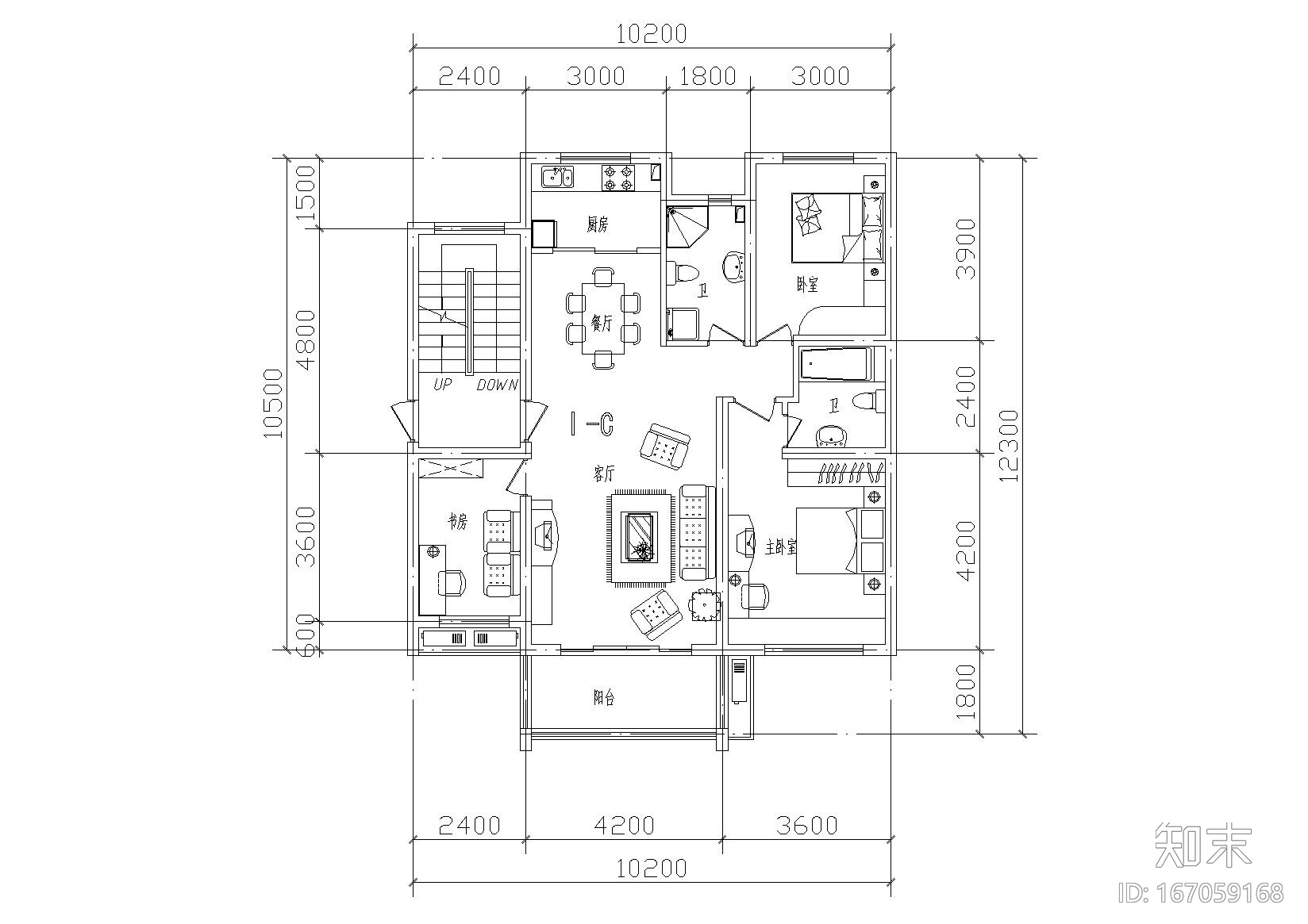 多层及高层户型平面图16套施工图下载【ID:167059168】